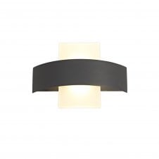 LOU twin LED outdoor wall washer light in anthracite finish with 3 year warranty