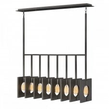 Contemporary Pendant Bar in Brushed Graphite