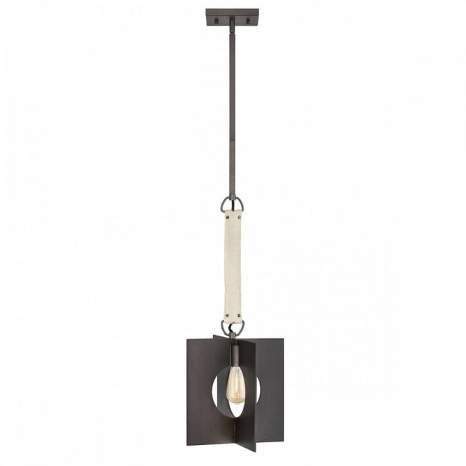 LUDLOW Single Pendant in Brushed Graphite