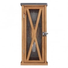 rustic wooden outdoor wall lantern - IP44
