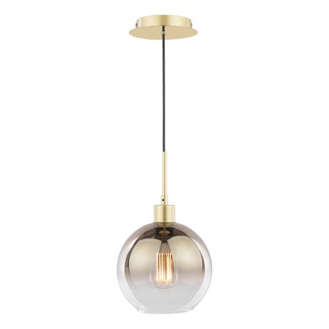 LYCIA Pendant | Polished Gold & Gold Ombre Glass