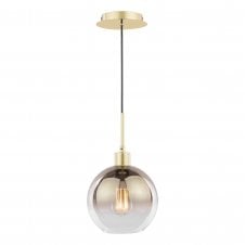 LYCIA Pendant | Polished Gold & Gold Ombre Glass