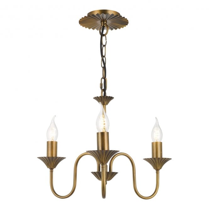 Lydian 3 Light Pendant - Antique Bronze (Fitting Only)