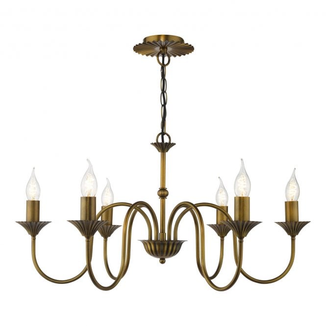Lydian 6 Light Pendant - Antique Bronze (Fitting Only)