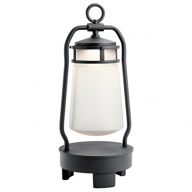 LYNDON LED portable bluetooth speaker lantern in black
