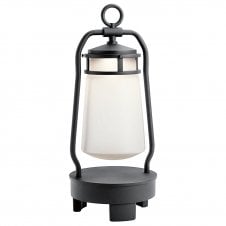 LYNDON LED portable bluetooth speaker lantern in black