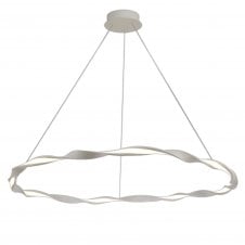 MADAGASCAR 46W LED Twist Hoop XL Ceiling Pendant White