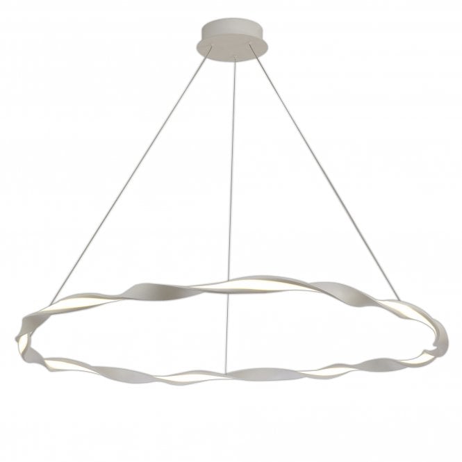 MADAGASCAR 46W LED Twist Hoop XL Ceiling Pendant White