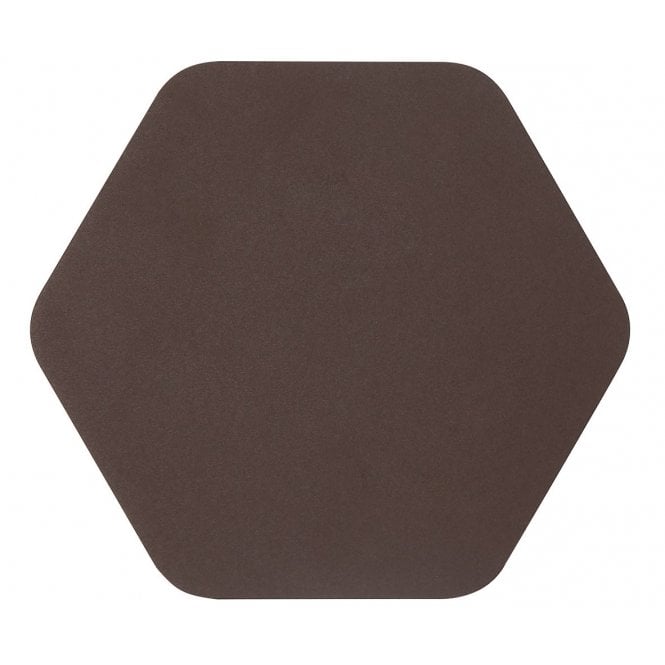 MADDI hexagonal coffee brown finish shade attachment for magnetic wall light