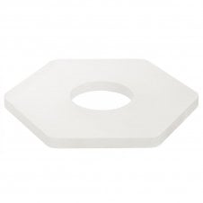 MADDI hexagonal frosted shade attachment for magnetic wall light