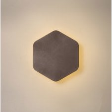 MADDI Hexagonal LED Wall Light Mocha | 15cm Vertical