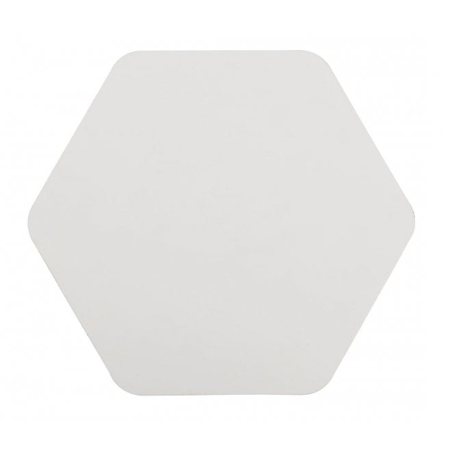 MADDI large hexagonal sand white finish shade attachment for magnetic wall light