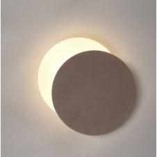 MADDI LED 20/19cm Offset Round Diffused Wall Light >80