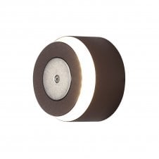 MADDI LED wall light in coffee brown finish with magnetic base with 3 year warranty