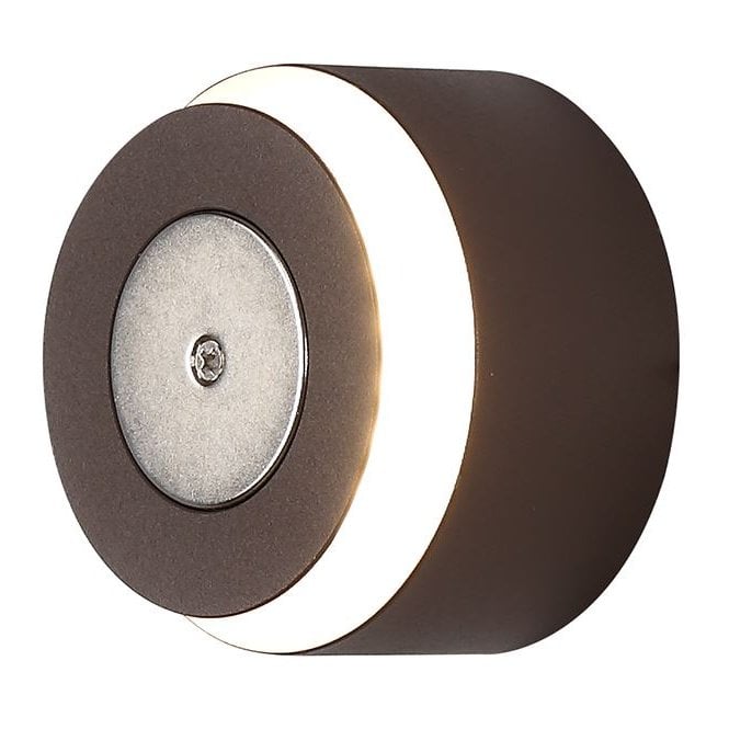 MADDI LED wall light in coffee brown finish with magnetic base with 3 year warranty