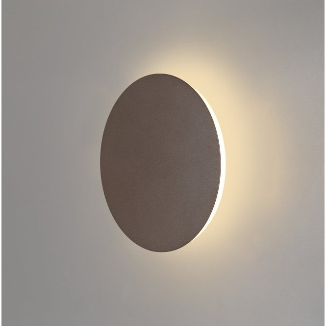 MADDI Round LED Wall Light in Mocha with Frosted Diffuser | 20cm