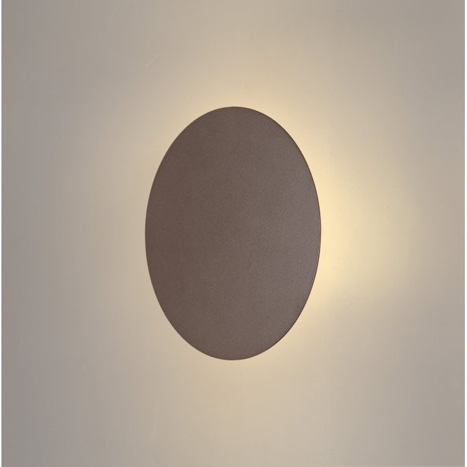 MADDI Round LED Wall Light in Mocha with Magnetic Adjustability | 20cm