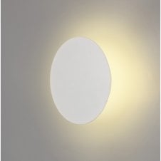 MADDI Round LED Wall Light in White with Magnetic Adjustability | 20cm