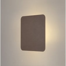 MADDI Square LED Wall Light in Mocha Brown