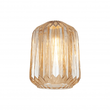 modern amber textured cylinder glass light shade for E27 suspension 