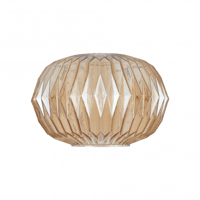 Maddy Origami Pumpkin Glass Shade in Amber