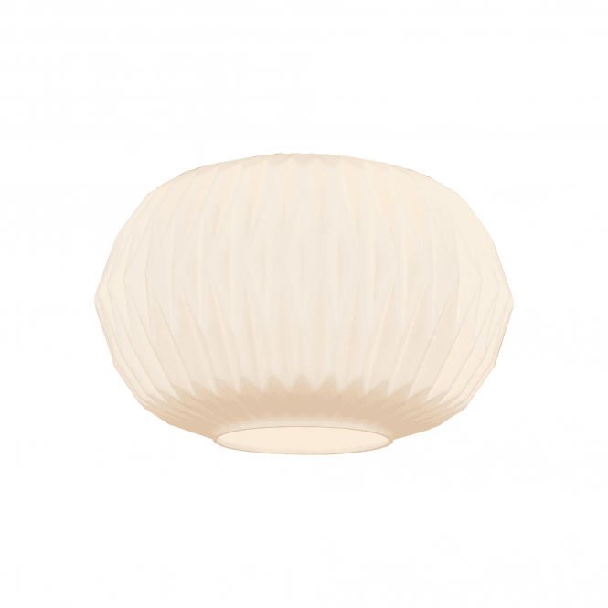 Maddy Origami Pumpkin Glass Shade in Opal