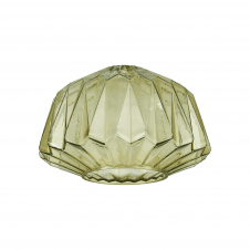 modern green textured glass trapezium light shade for E27 suspension 
