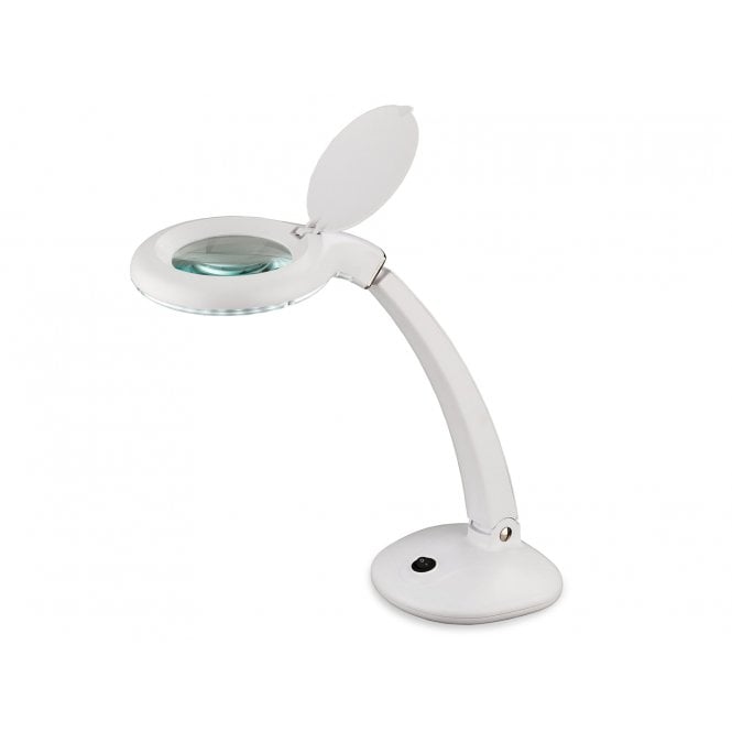 MAGNIFYING LED Table Lamp White