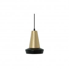 MALABO industrial style black and polished brass ceiling pendant