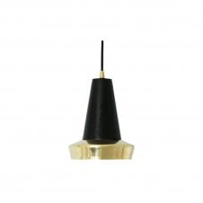 MALABO industrial style polished brass and black ceiling pendant