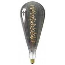 decorative LED bulb in titanium finish