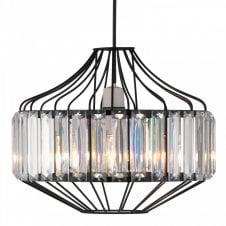 MANA Easy Fit Ceiling Shade in Black and Acrylic