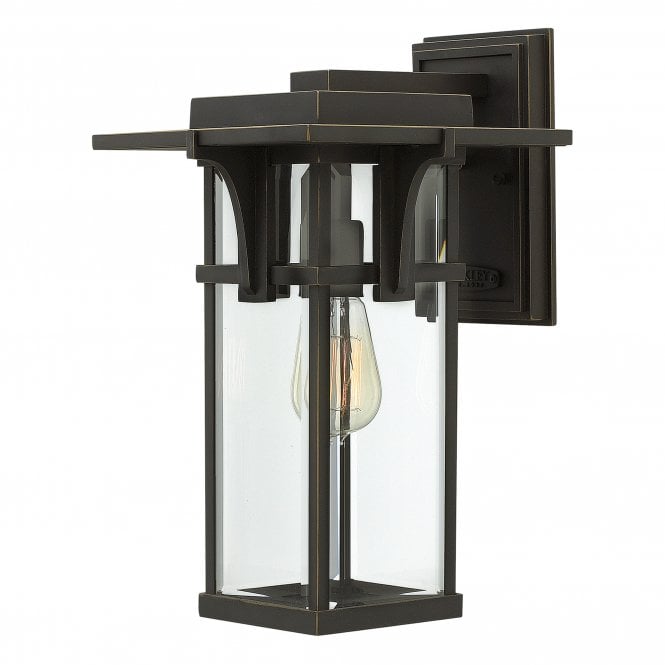 MANHATTAN modern classic train station outdoor wall lantern (medium)
