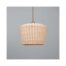 MANILA Rattan Ceiling Pendant | 30cm Shade | Antique Brass