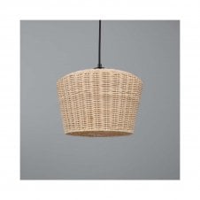 MANILA Rattan Ceiling Pendant | 30cm Shade | Black