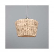 MANILA Rattan Ceiling Pendant | 30cm Shade | Polished Brass