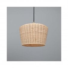 MANILA Rattan Ceiling Pendant | 30cm Shade | Satin Brass