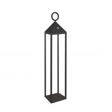 Mantra Astun Portable Lantern Large, 2.2W LED, 3000K, 188lm, IP54, USB Charging Cable Included, Graphite, | Solar Powered