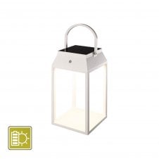 Mantra Sapporo Large Solar Portable Lantern, Rated IP54 In White