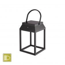 Mantra Sapporo Small Solar Portable Lantern, Rated IP54 In Graphite