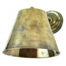 vintage antique brass wall light in antique brass with LED bulb