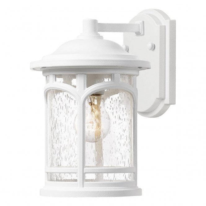 MARBLEHEAD coastal exterior wall light in white finish (small)