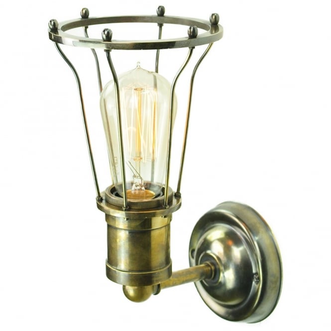 Marconi Wall Antique Brass C/W LB2 Bulbs