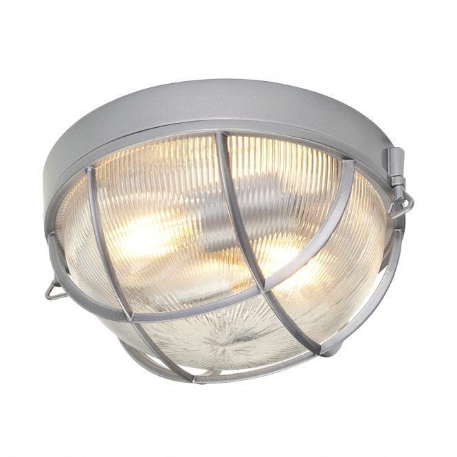 MARINA 2 light flush mount exterior bulkhead light in hematite finish