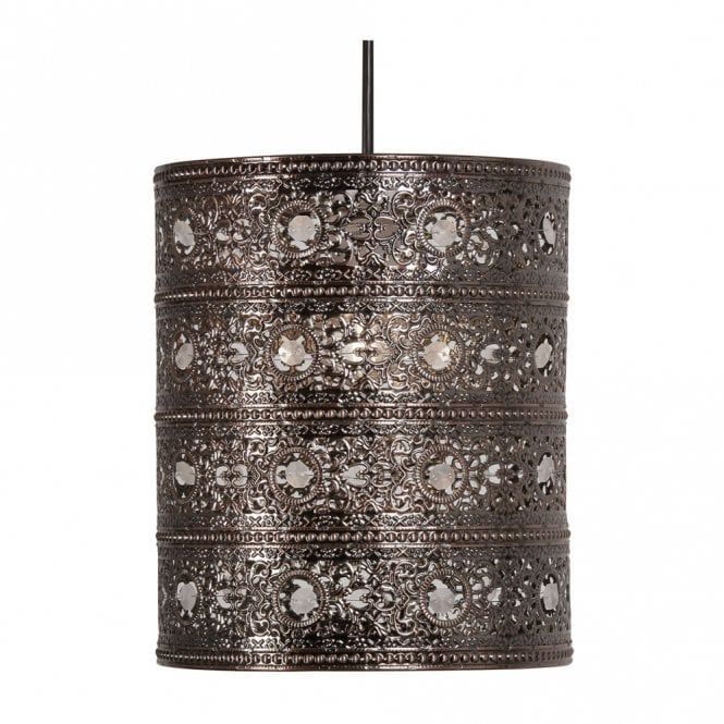 MARLEY Moroccan Style Ceiling Pendant Shade in Antique Copper