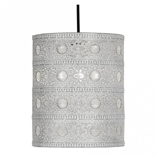 MARLEY Moroccan Style Ceiling Pendant Shade in Ivory Cream
