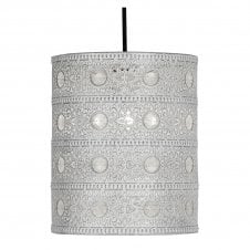 Moroccan Style Ceiling Pendant in Ivory Cream