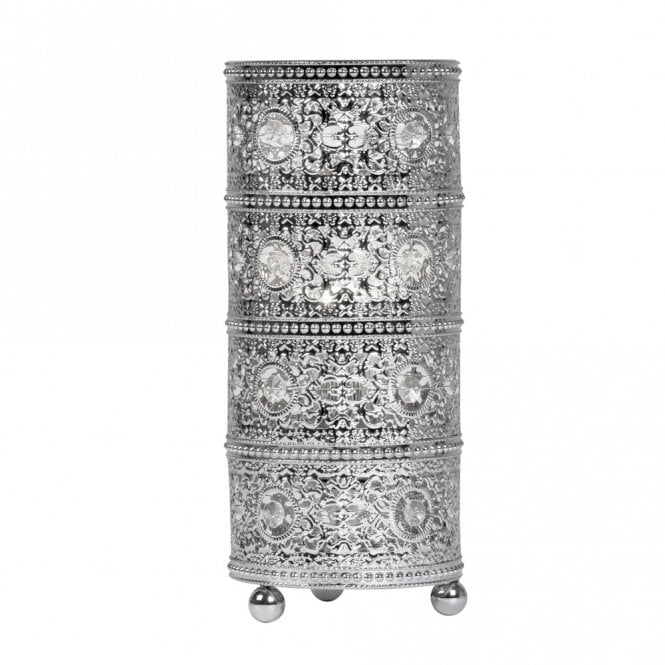 MARLEY Moroccan Table Light in Antique Chrome