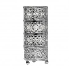 Moroccan Table Lamp in Chrome