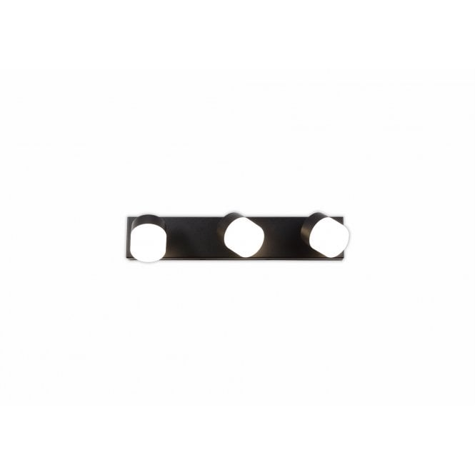 MARQUIS 3 Light Adjustable LED Wall Light in Sand Black | IP44 with 3 year warranty
